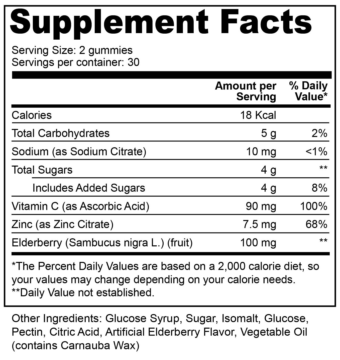 Elderberry & Vitamin C Gummies