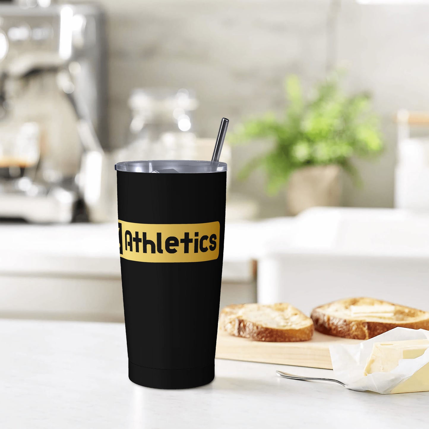 Stainless Steel Straw Lid Cup
