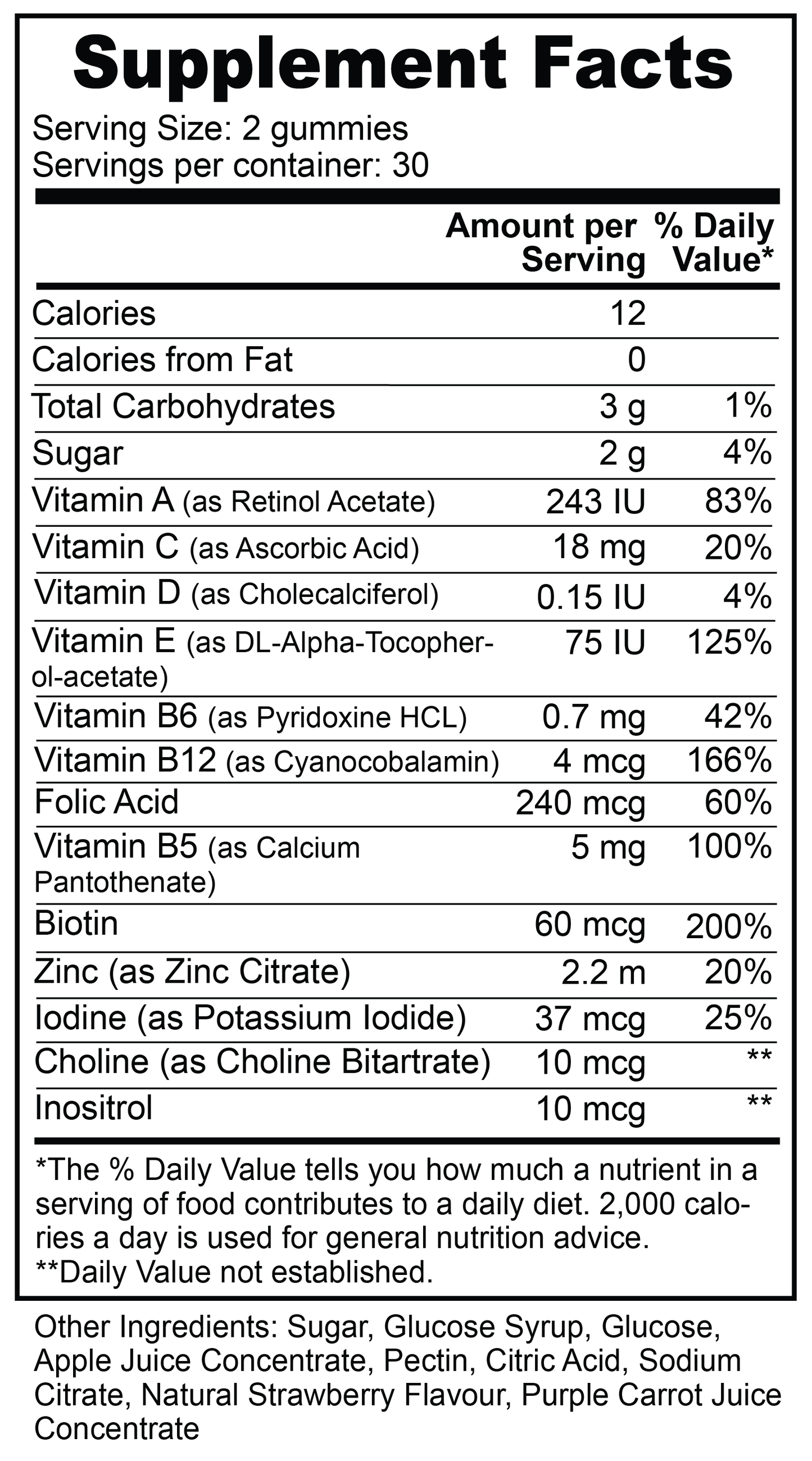 Multivitamin Bear Gummies (Adult)