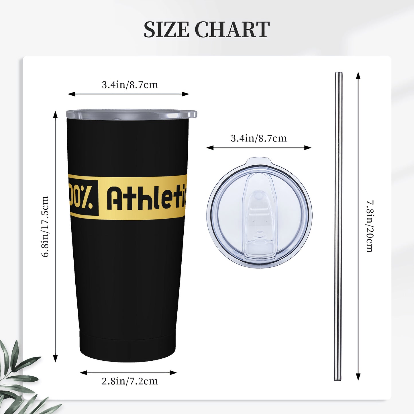 Stainless Steel Straw Lid Cup